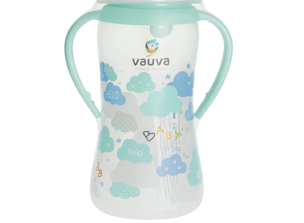 فاوفا - رضّاعة قياسية ذات عنق رفيع - لون فيروزي - 250 مل