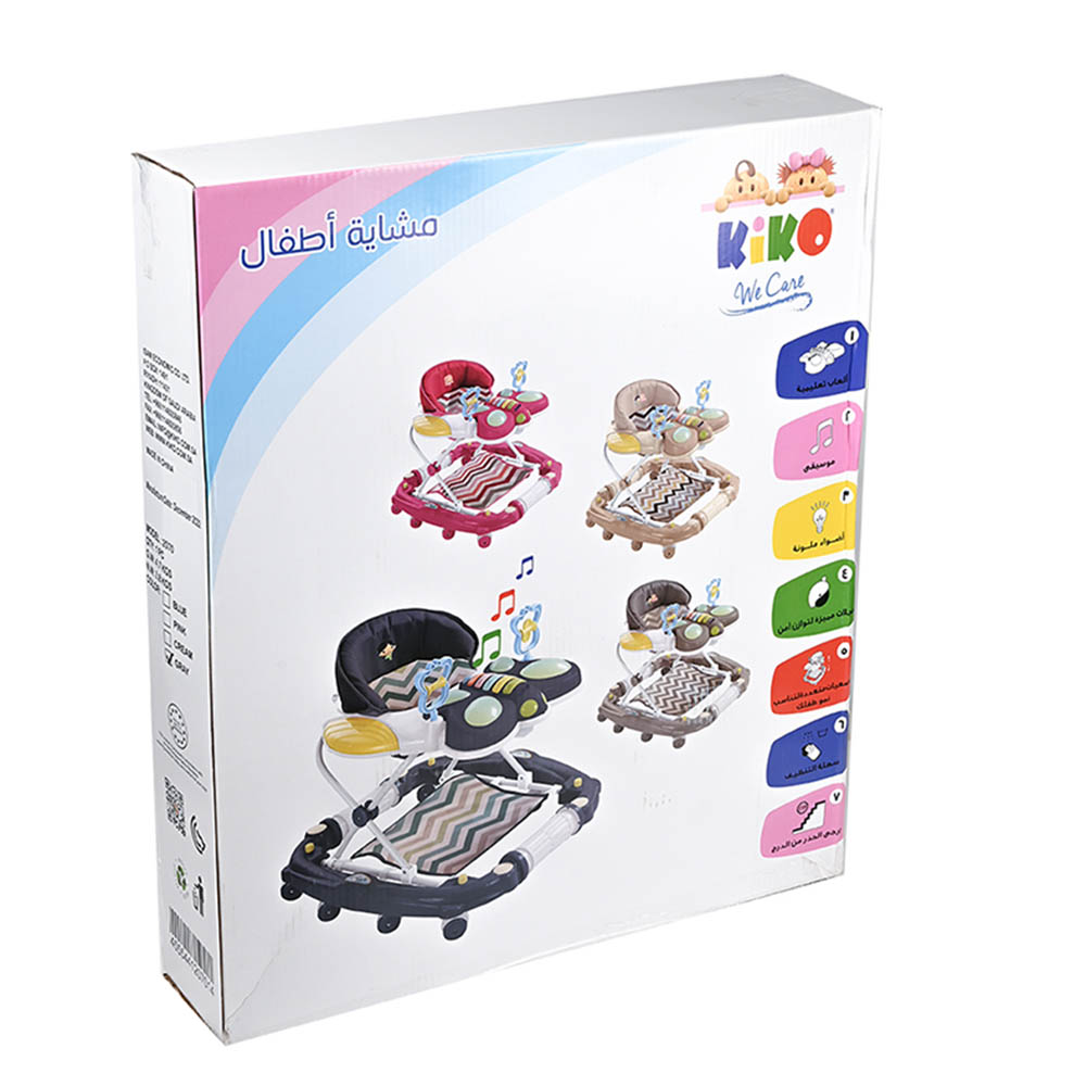 كيكو - مشاية أطفال هزازة - وردي