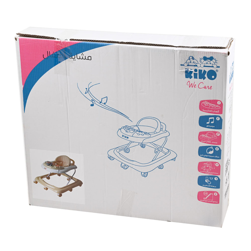 كيكو - مشاية أطفال 3008 مع ألعاب - رمادي
