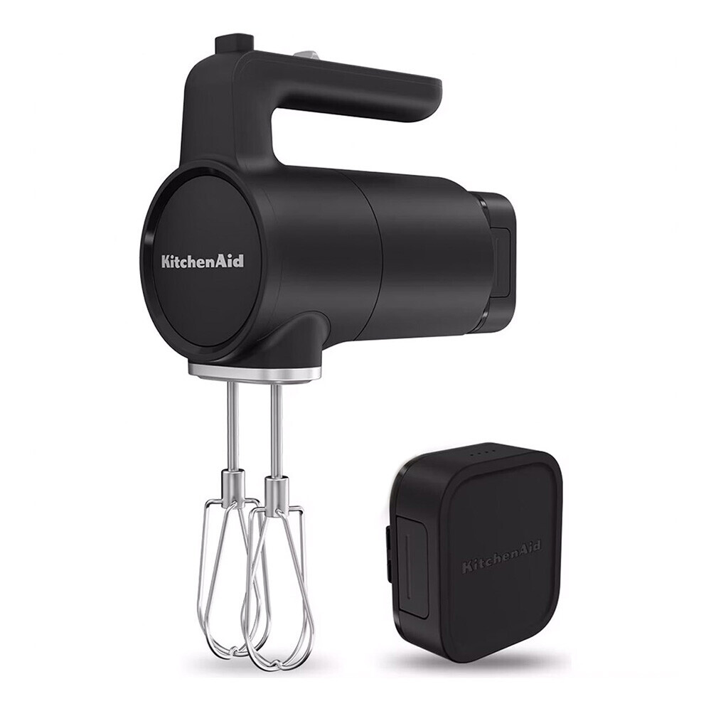 كيتشن إيد - خلاط يدوي لاسلكي مع بطارية - أسود