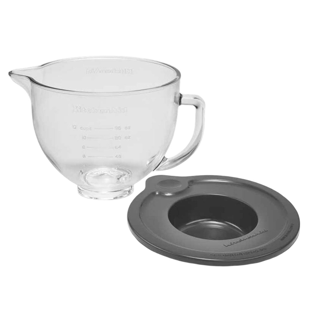 كيتشن إيد - وعاء زجاجي بغطاء - 4.7 لتر