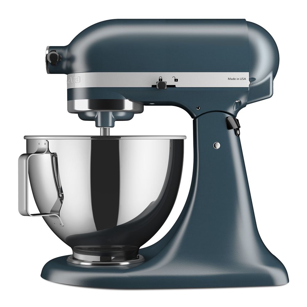 كيتشن إيد - خلاط قائم برأس مائل - 5KSM95PSBBS - أزرق فولاذي - 4.3 لتر