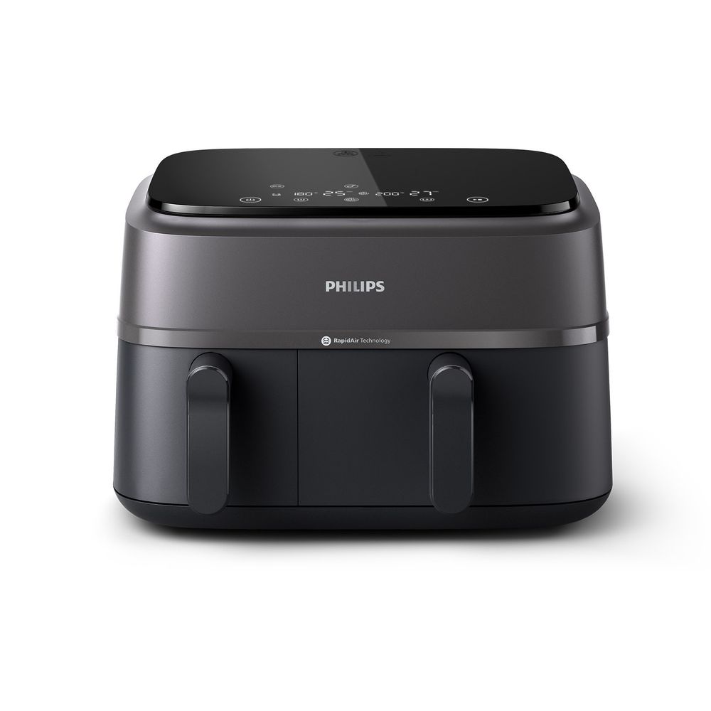 Philips 3000 Series Dual Basket Airfryer - Black - 9 L