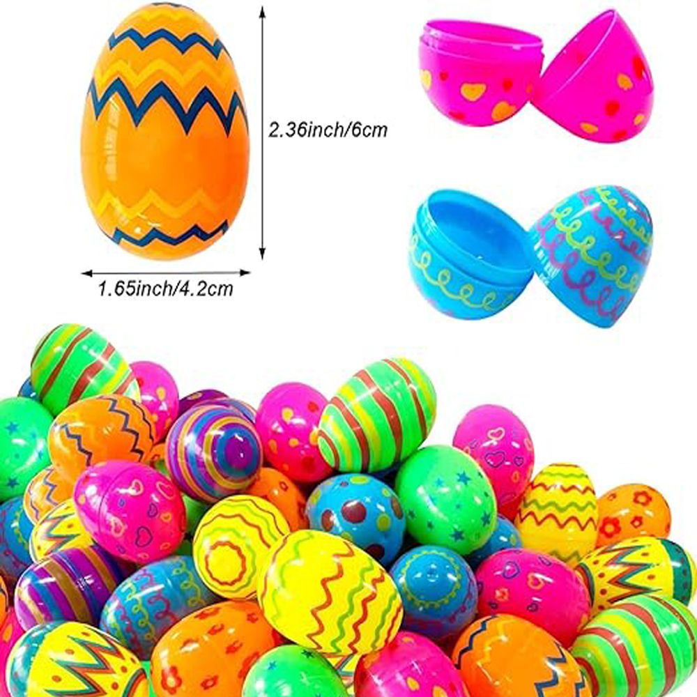 Brain Giggles - Fillable Printed Plastic Easter Egg - Set of 12