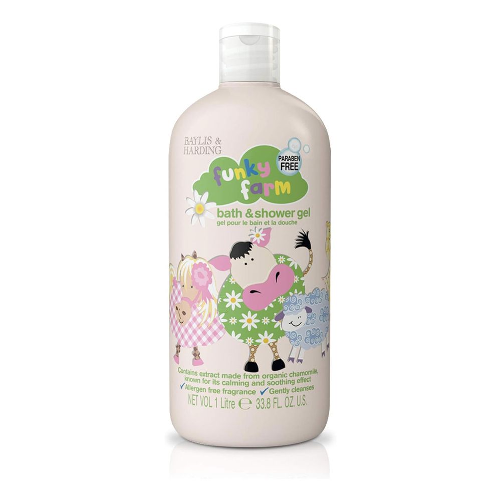 Baylis & Harding - Funky Farm Kids Bath & Shower Gel -  Paraben Free Allergen Free - 1Litre