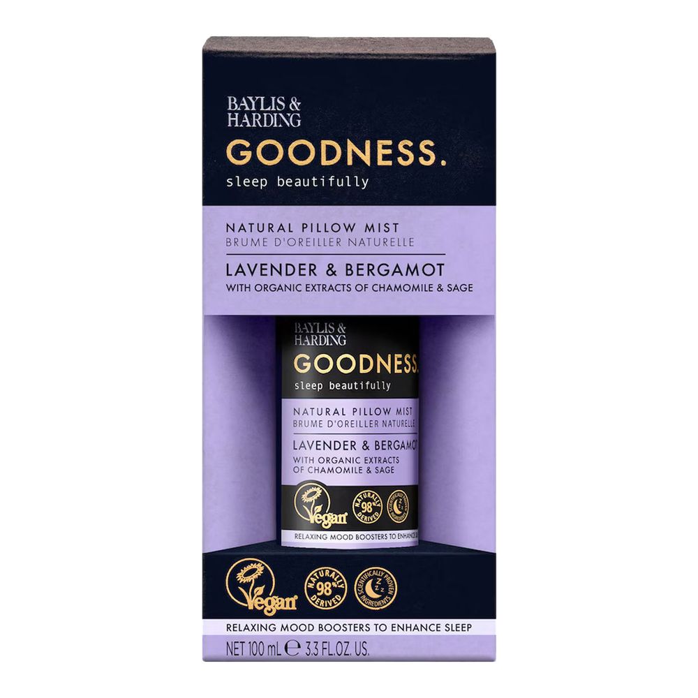 Baylis & Harding - Goodness Sleep Beautifully - Pillow Mist  Lavender & Bergamot With Organic Chamomile & Sage Pillow Spray - 100ml