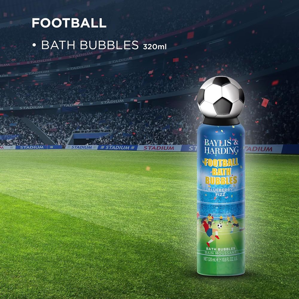 Baylis & Harding Men's Football Blueberry Fizz Bath Bubbles - 320 ml