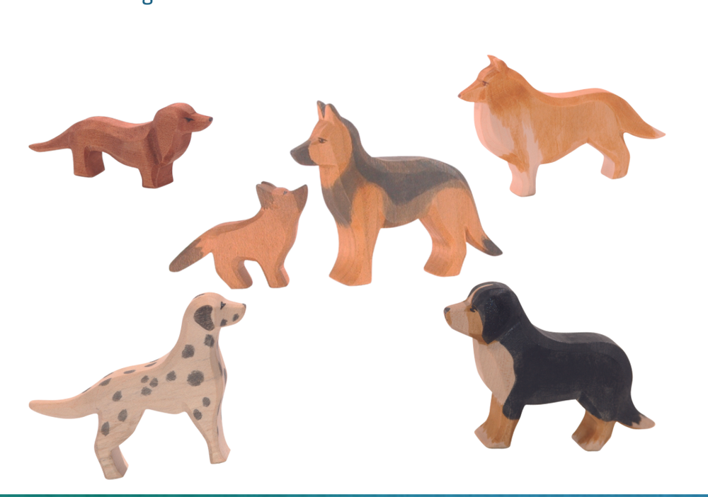 أوستهايمر - لعبة خشبية - كلب جيرمن شيبرد - 8.5 سم