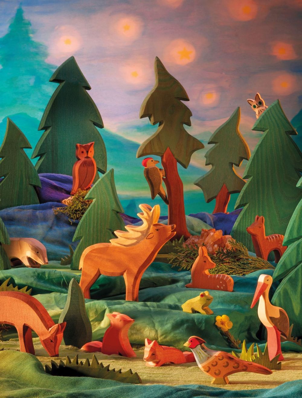 أوستهايمر - لعبة خشبية - ضفدع جالس - 3 سم