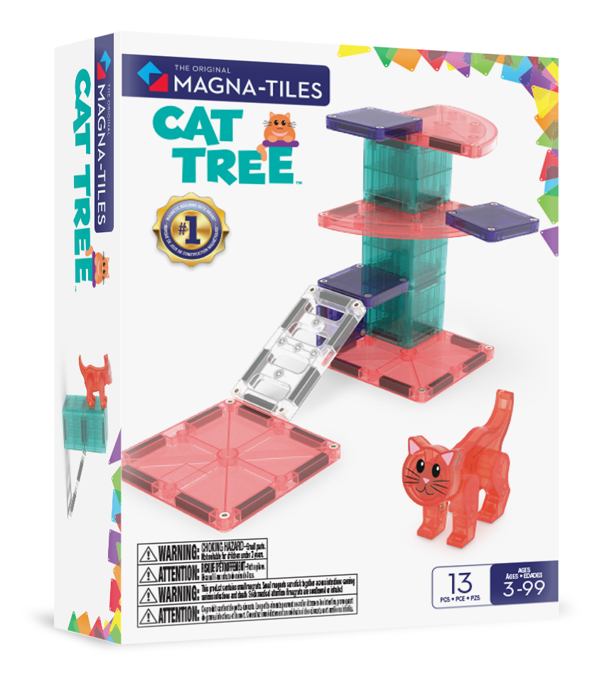 Magna-Tiles - Cat Tree - Magnetic Construction Set - 13pcs
