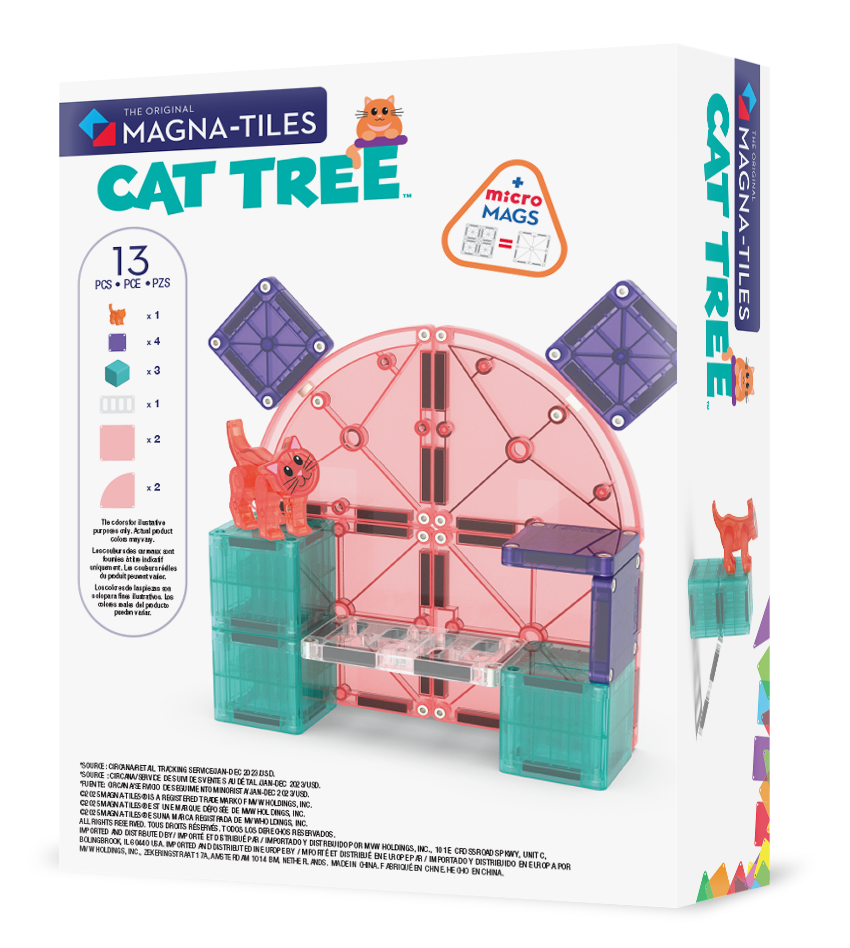 Magna-Tiles - Cat Tree - Magnetic Construction Set - 13pcs