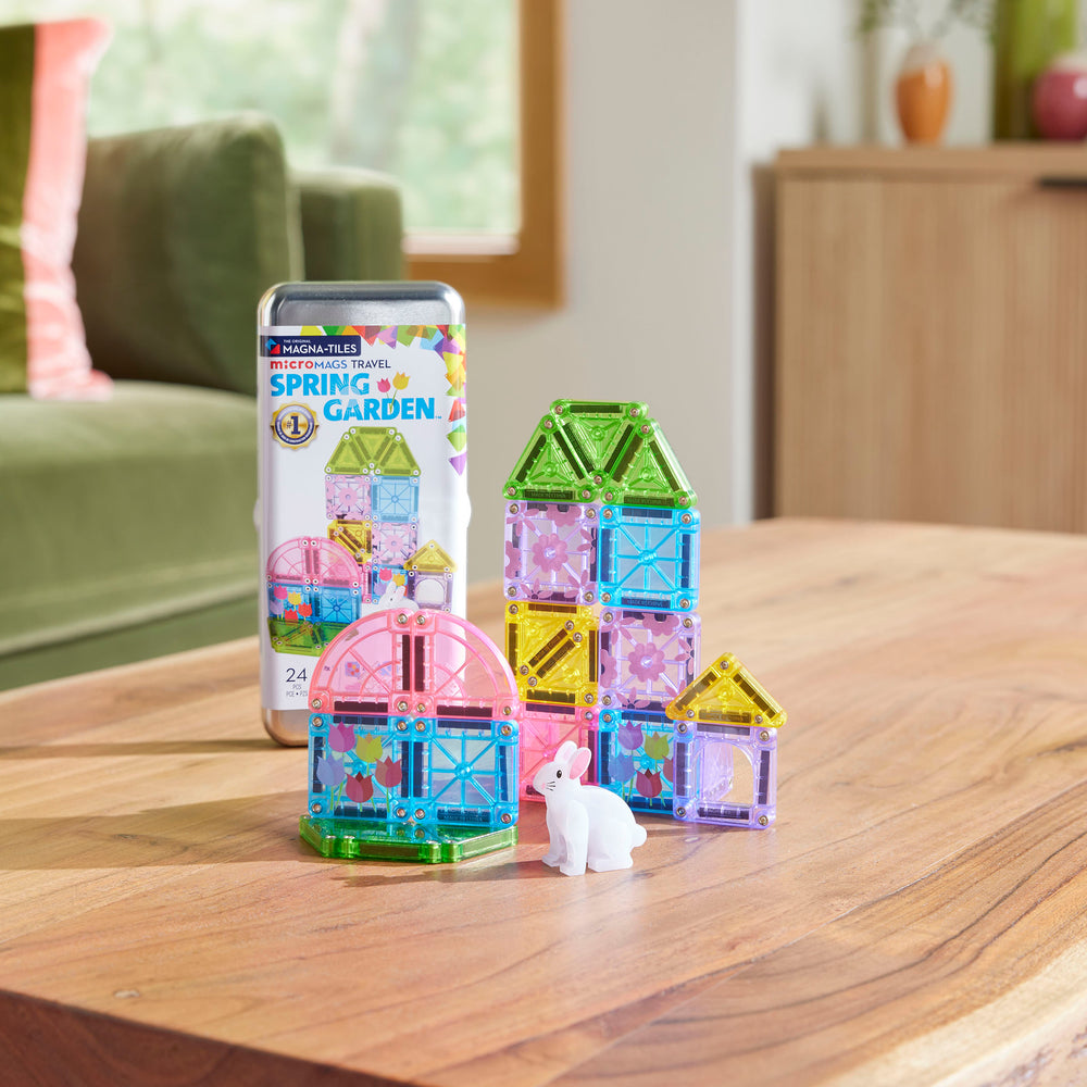 Magna-Tiles - Micromags Springgarden 24pc-Set - Multicolor