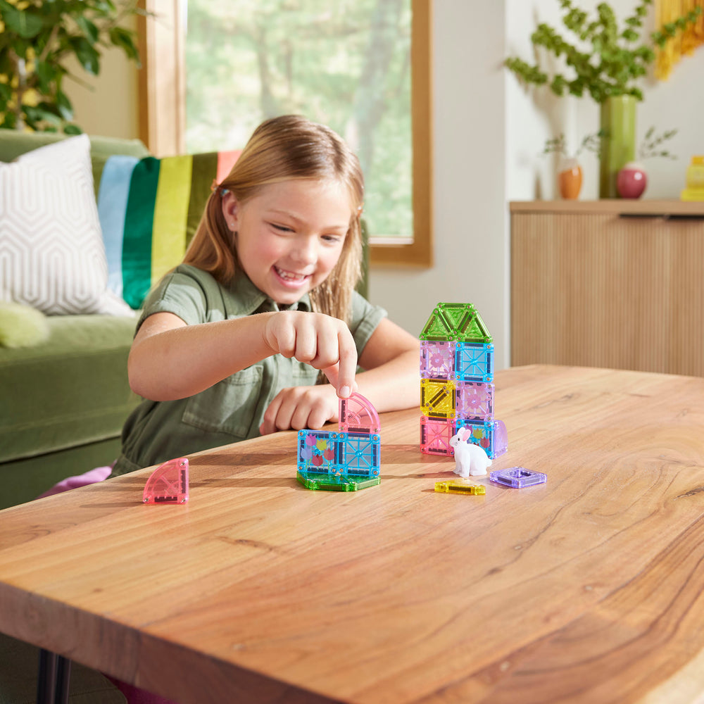 Magna-Tiles - Micromags Springgarden 24pc-Set - Multicolor