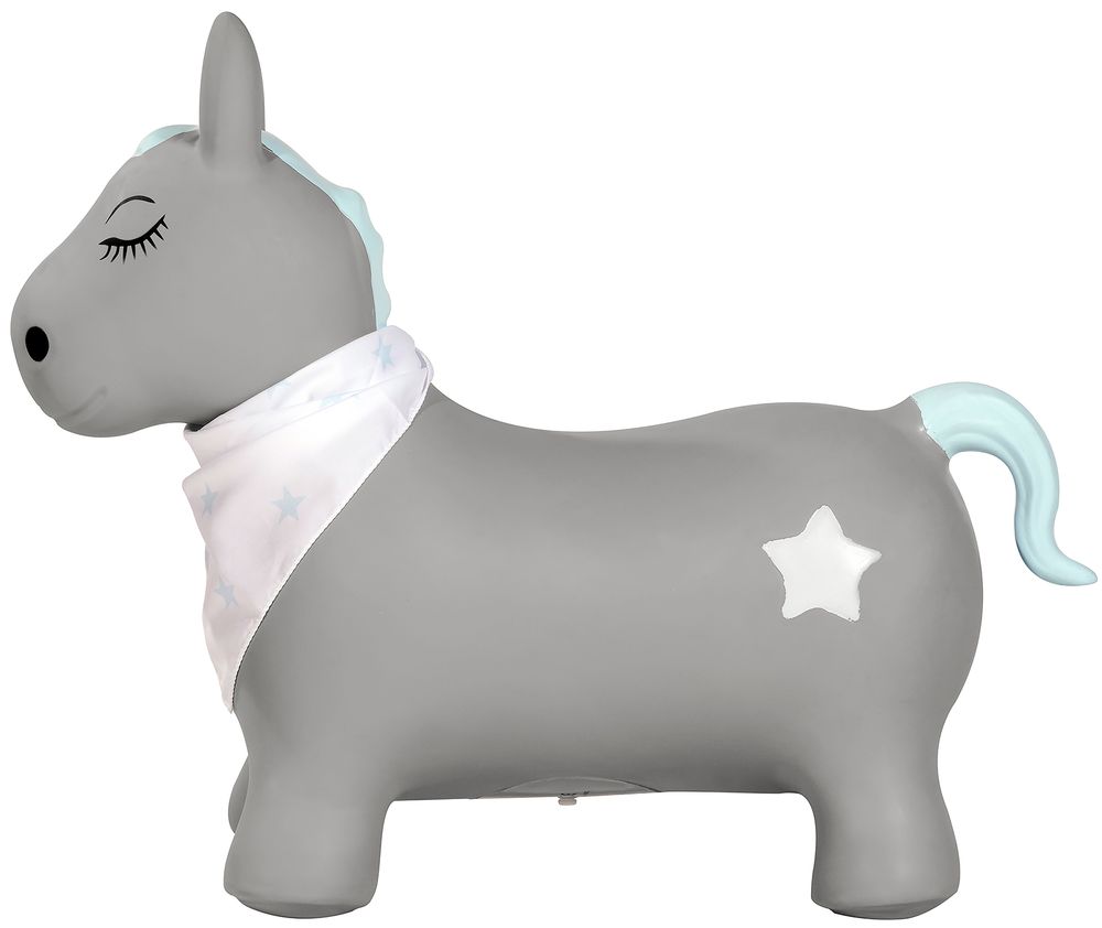 كيندسغوت - لعبة القفز الحيوان المهر - رمادي