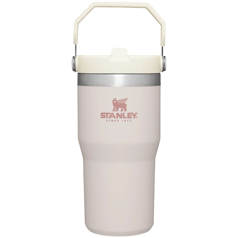 ستانلي - كوب آيس فلو بمصاصة قابلة للطي - كوارتز وردي - 0.6 لتر
