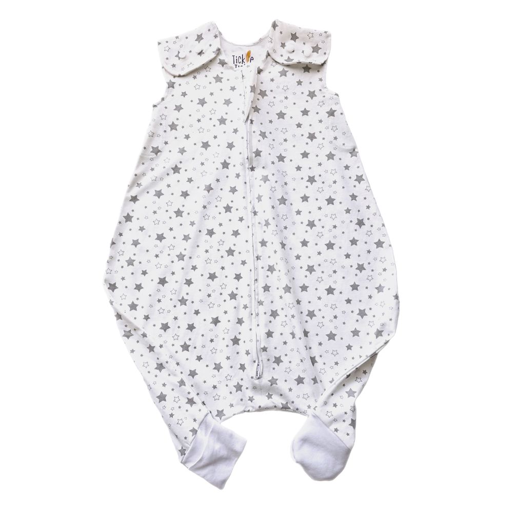 Tickle Tickle Organic Clothing - Cotton Sleeping Bag With Feet - Galaxy