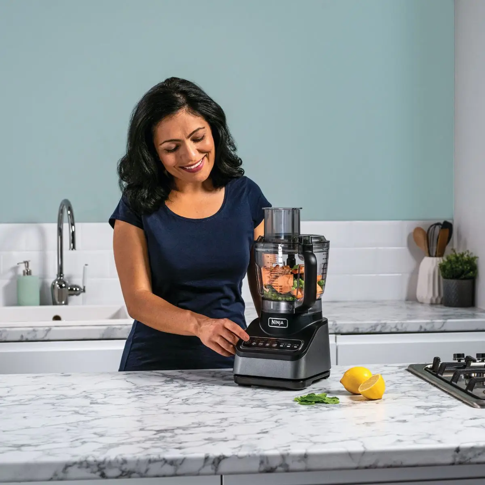 Ninja - Food Processor With Auto-IQ 2.1L - Silver