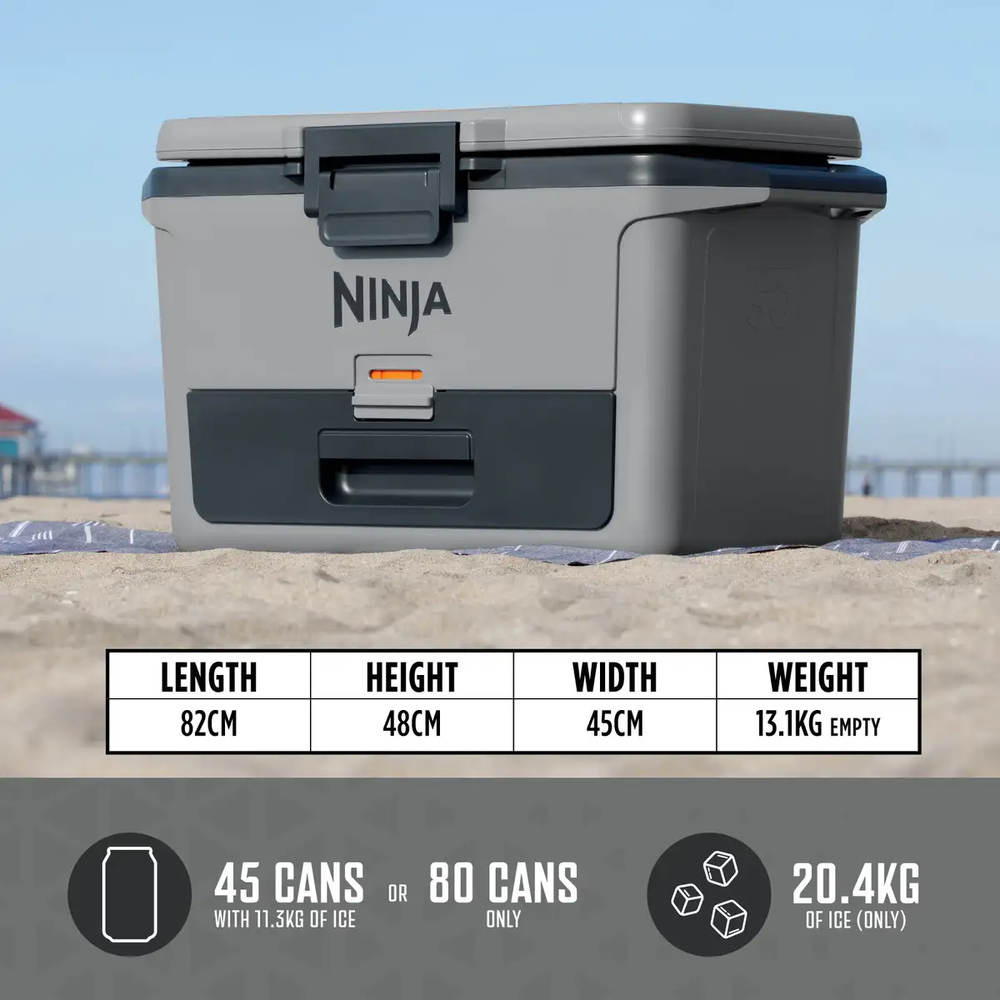 Ninja Frost Vault 50QT/47L Insulated Hard Cooler Box With Dry Zone