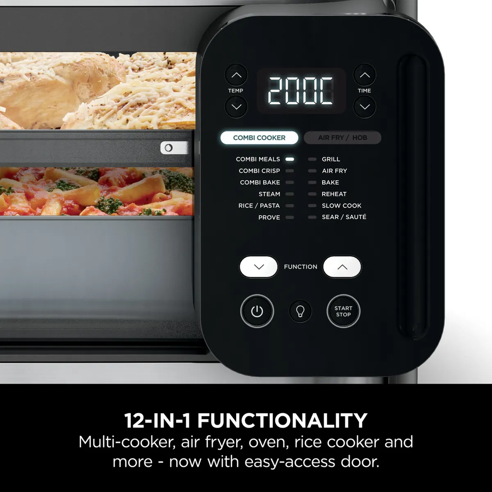 Ninja - Combi 12-In-1 Multi-Cooker Oven And Air Fryer 12.5L - Grey