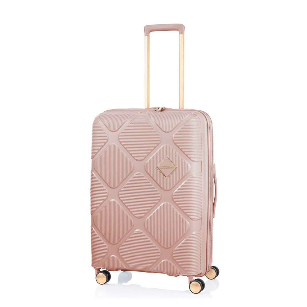 American Tourister - Instagon Spinner Hard Luggage Trolly Bag - 69cm - Peach Blossom