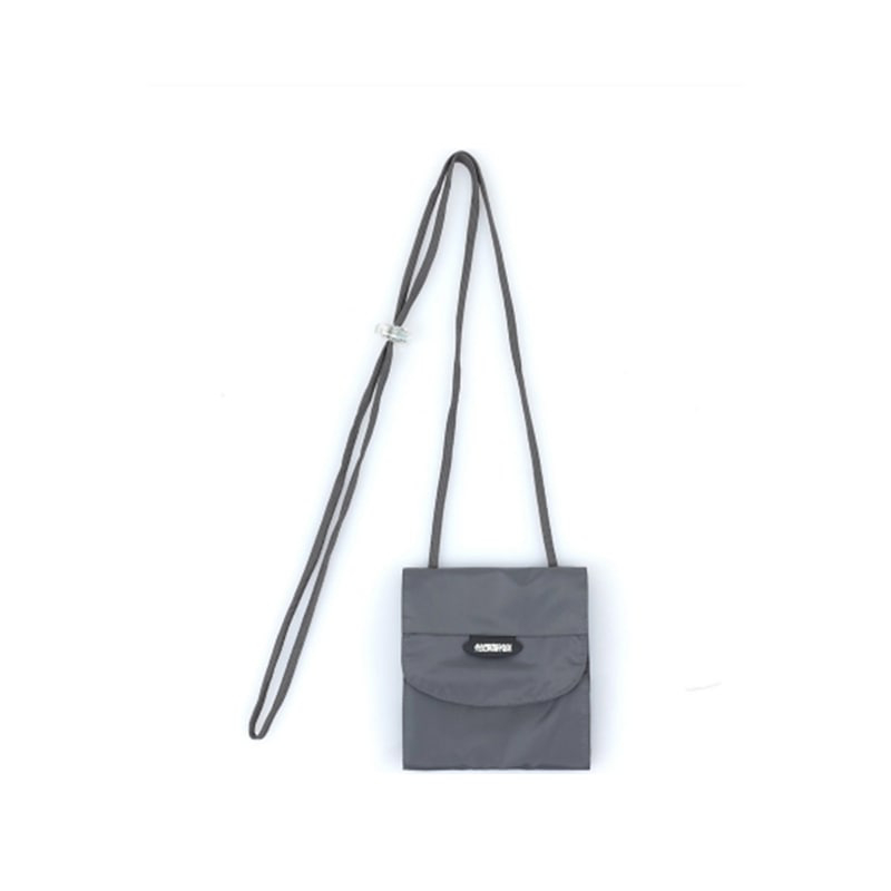 أمريكان توريستر - شنطة أمان للرقبة، مقاس واحد، رمادي