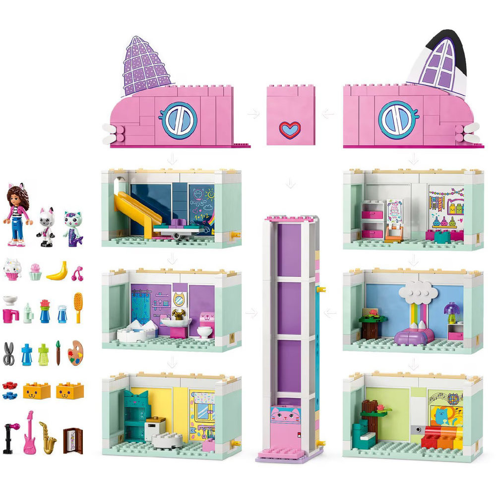 Lego Gabby's Dollhouse Building Set - 498 Pcs