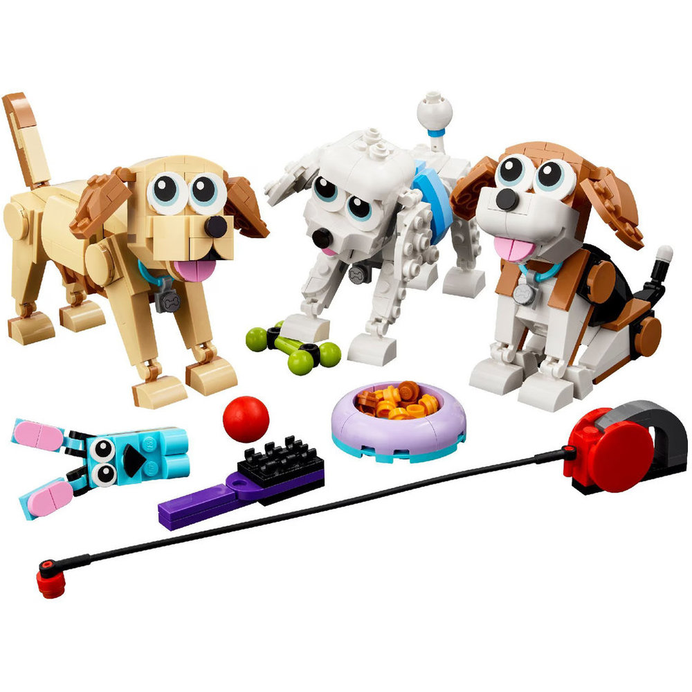 ليغو - مجموعة تركيب 3 في 1 كلاب ظريفة - 475 قطعة