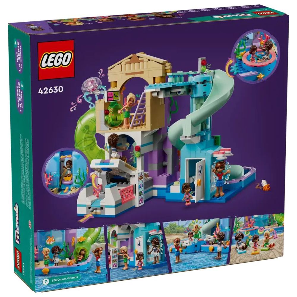 ليغو - مجموعة تركيب حديقة الألعاب المائية في هارت ليك سيتي - 814 قطعة