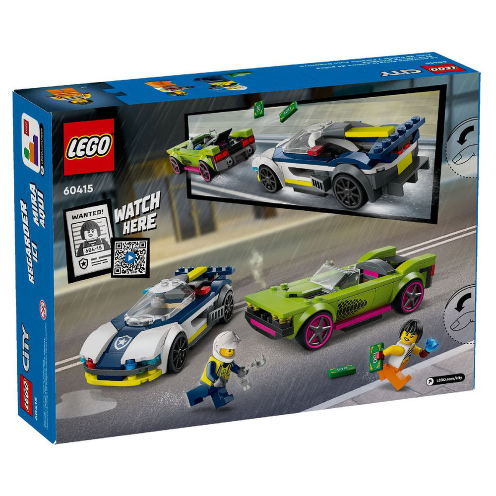 Lego City Police Car & Muscle Car Chase Building Set - 213 Pcs