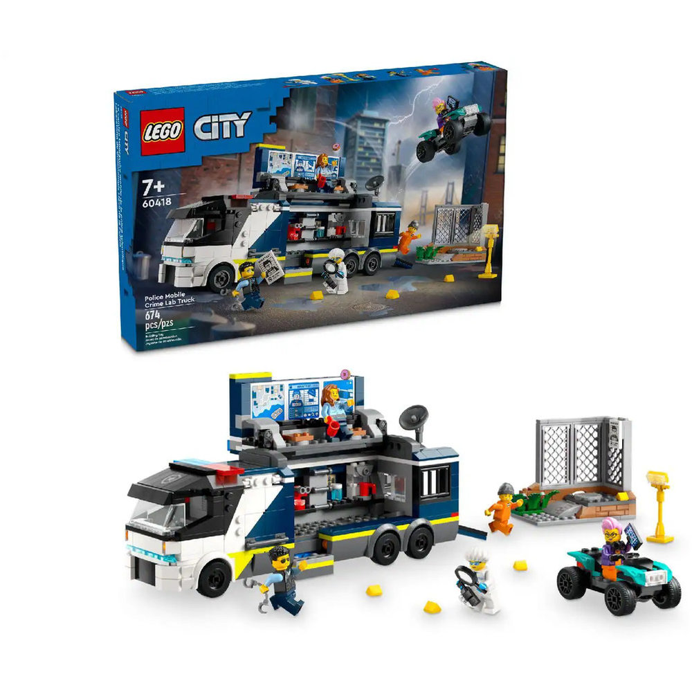 LEGO City - Police Mobile Crime Lab Truck Building Set - 674 Pcs
