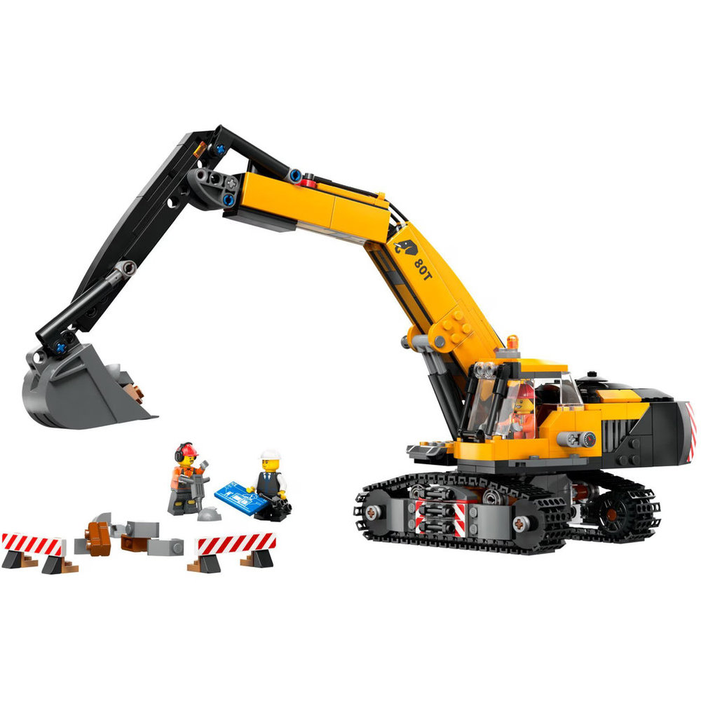 LEGO City - Construction Excavator Building Set - Yellow - 633 Pcs