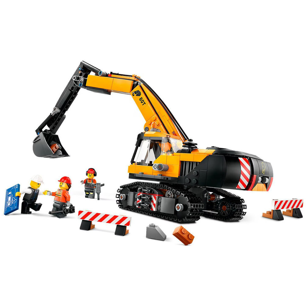 LEGO City - Construction Excavator Building Set - Yellow - 633 Pcs