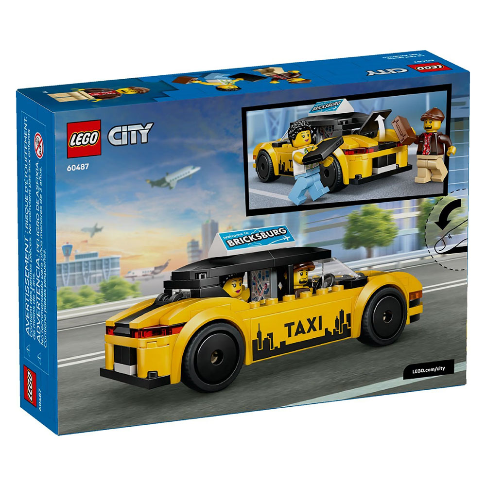 Lego - Yellow Taxi Building Set - 122 Pc Set
