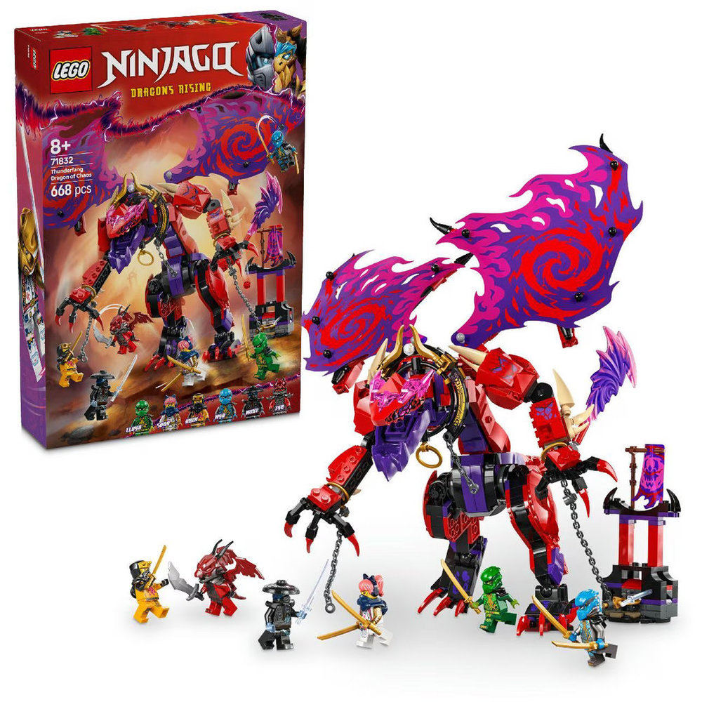 LEGO Ninjago - Thunderfang Dragon Of Chaos Building Set - 668 Pcs