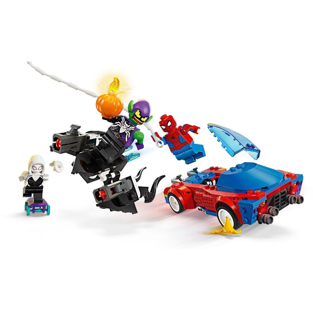 Lego Marvel Race Car & Venom Green Goblin Building Set - 227 Pcs