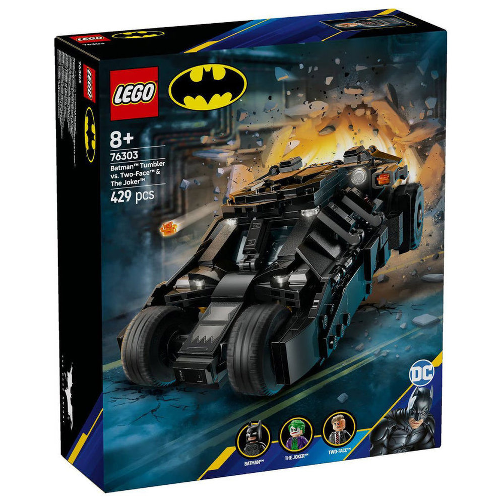 LEGO DC - Batman Tumbler Vs. Two-Face & The Joker Building Set - 429 Pcs