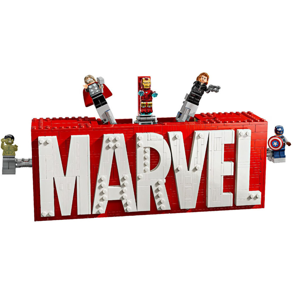 LEGO Marvel - Logo & Minifigures Building Set - 931 Pcs