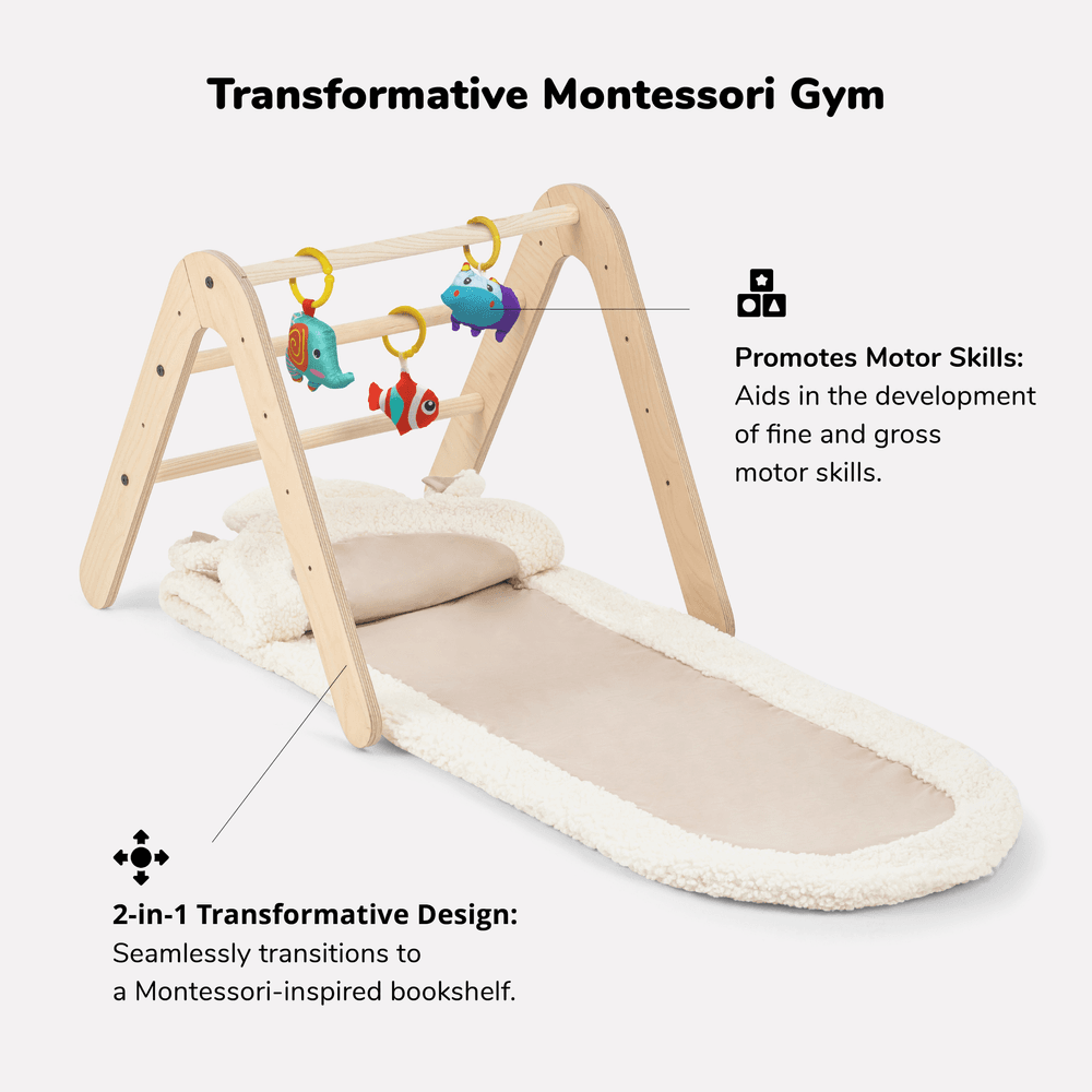 Bibena Nova - 2-in-1 Play Baby Gimy Montessori Bookshelf