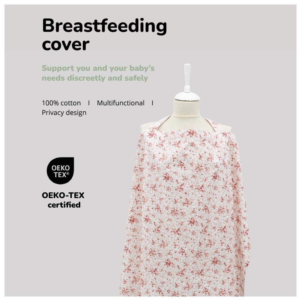 Bibena Nova - Breastfeeding Cover - Powder Flower