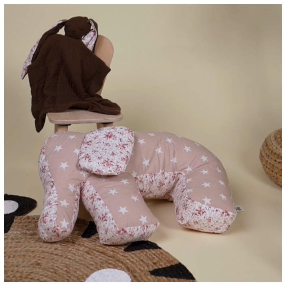 بيبينا نوفا - وسادة رضاعة - فيل - نجوم - زهري فاتح