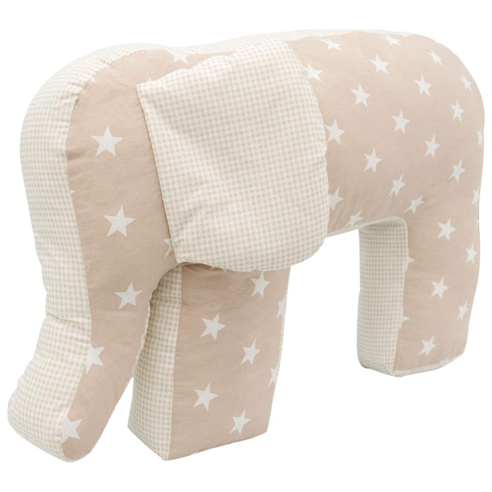 Bibena Nova - Elephant Breastfeeding Pillow - Brown Stars