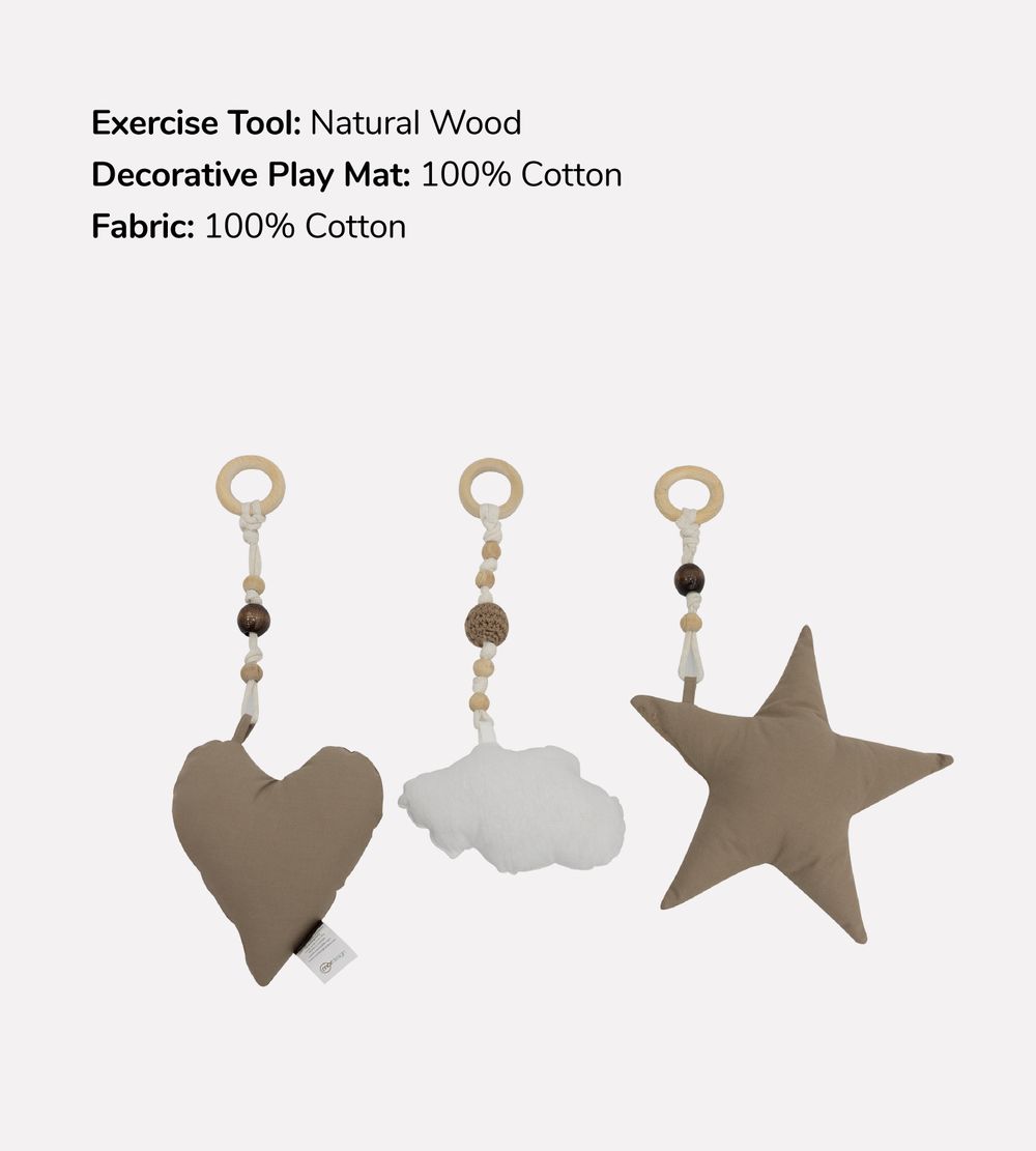 Bibena Nova - Wooden Baby Gym - Powder