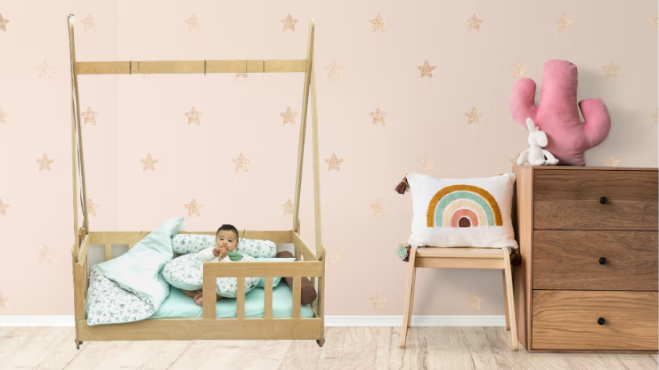 Bibena Nova Floor Bed Only - Natural