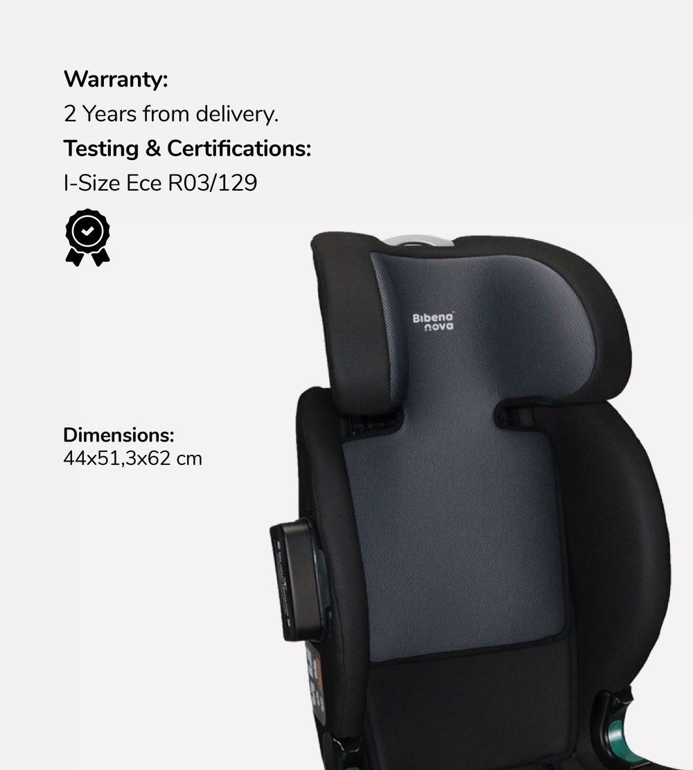 Bibena Nova - Casual Goldfix Eco Child Car Seat - Black