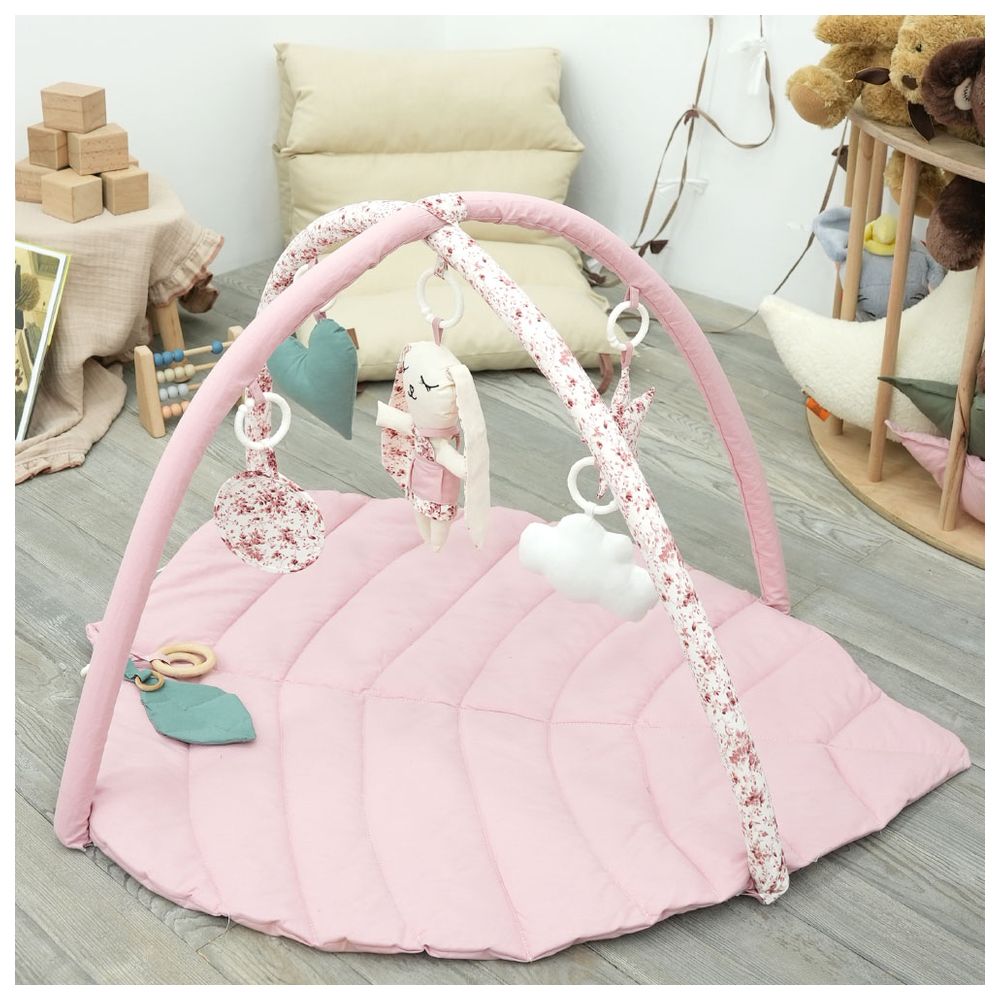 Bibena Nova Pure Cotton Baby Gym - Powder