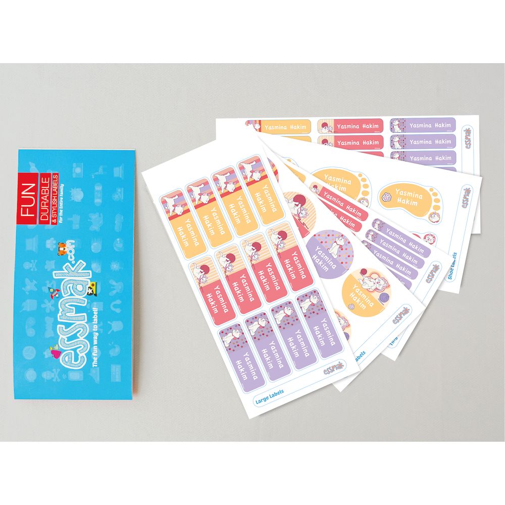Essmak - Personalised School Labels - Disney Mary The Cat - 74Pcs