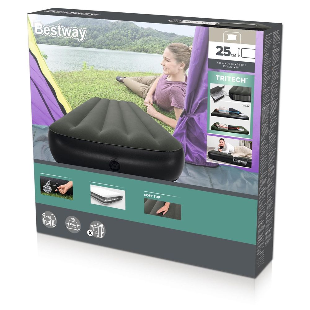 Bestway - Tritech Air Mattress - Black - Twin