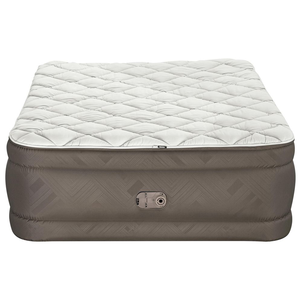 Bestway - Fortech Duvet Top Air Mattress With Built-In AC Pump - Grey - Queen