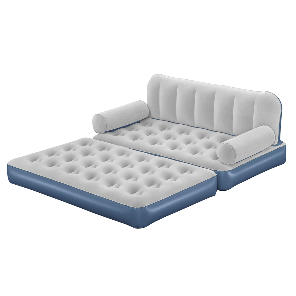 بيست واي - أريكة هوائية مولتي ماكس 3 في 1 مع منفاخ تيار متردد مدمج - رمادي