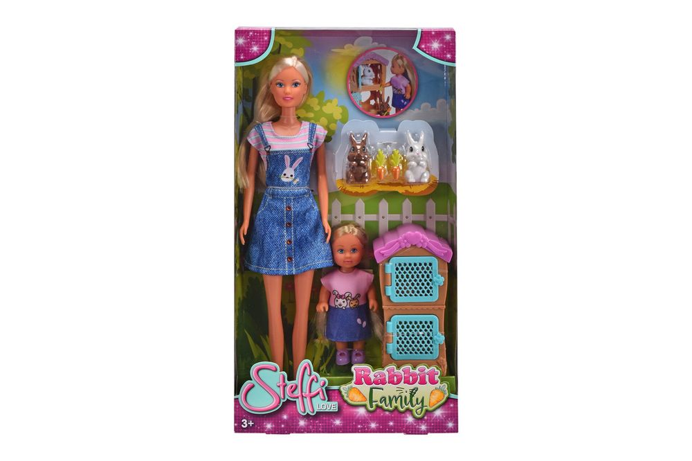 سيمبا - دمية ستيفي لوف - عائلة الأرانب - 29 سم